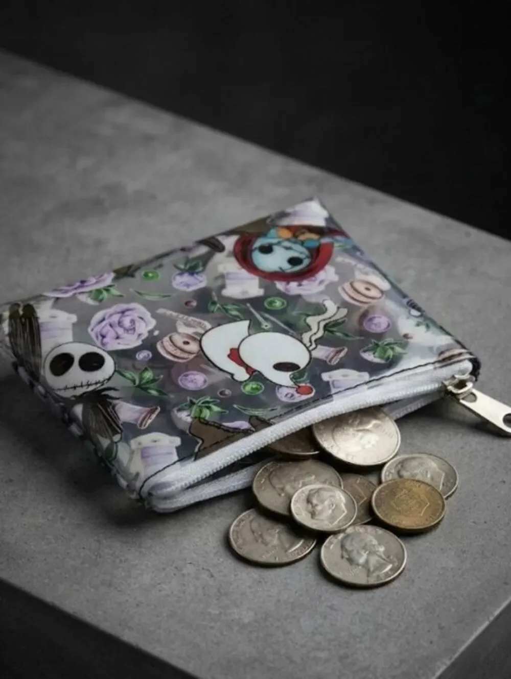 nightmare Compact Coin Pouch, Catch-All Coin Purse
